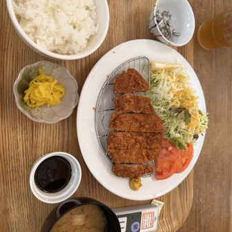 四阿山・根子岳 トンカツ定食