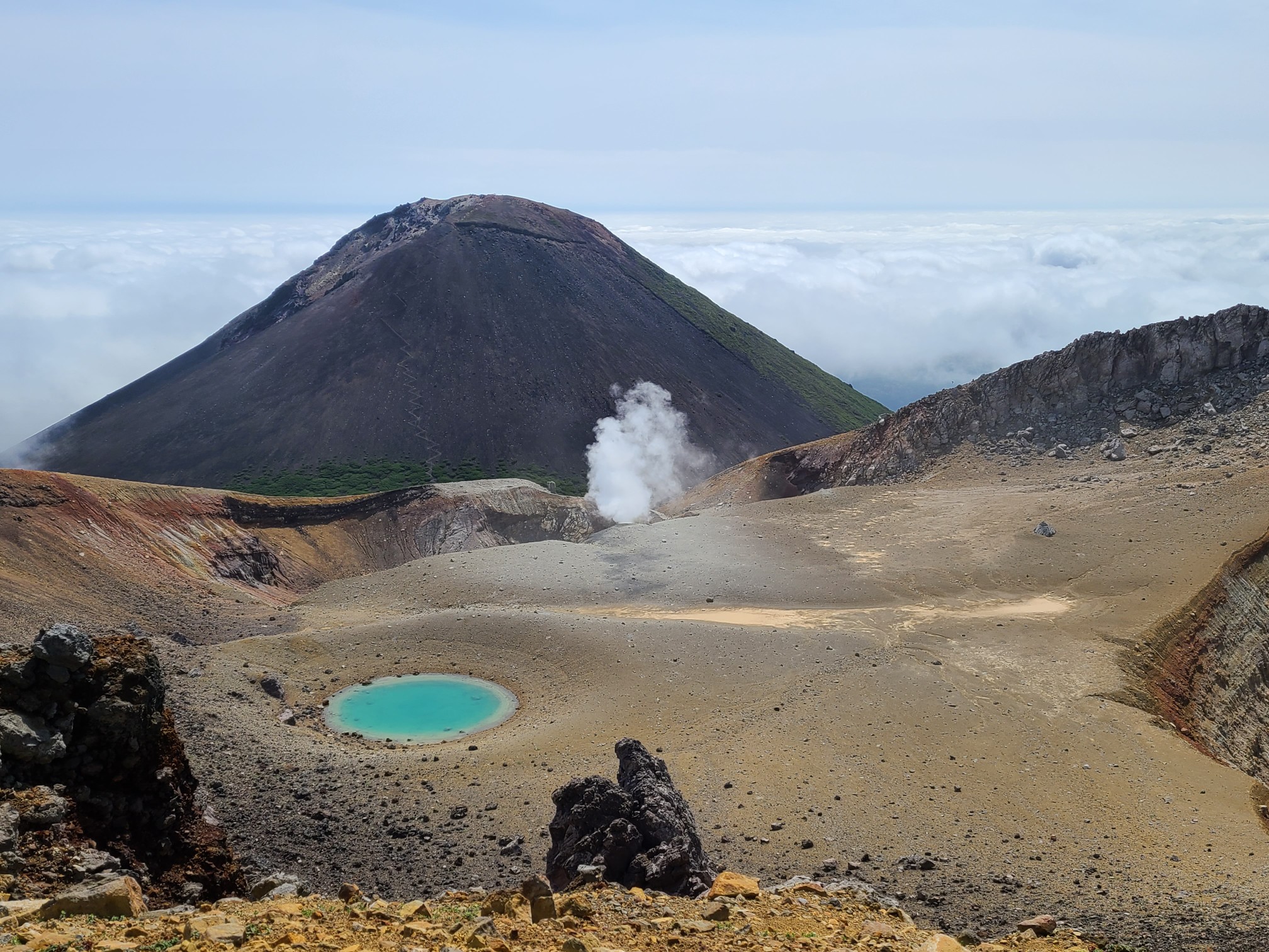 雌阿寒岳 阿寒湖畔コース 記録は途中から ぽけみさんの雌阿寒岳 阿寒富士 白湯山の活動データ Yamap ヤマップ