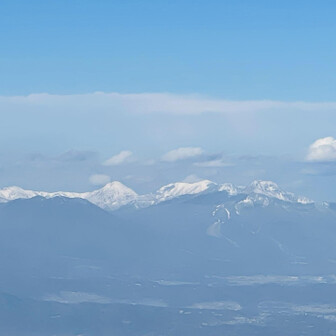 北アルプスは真っ白☃️🤍