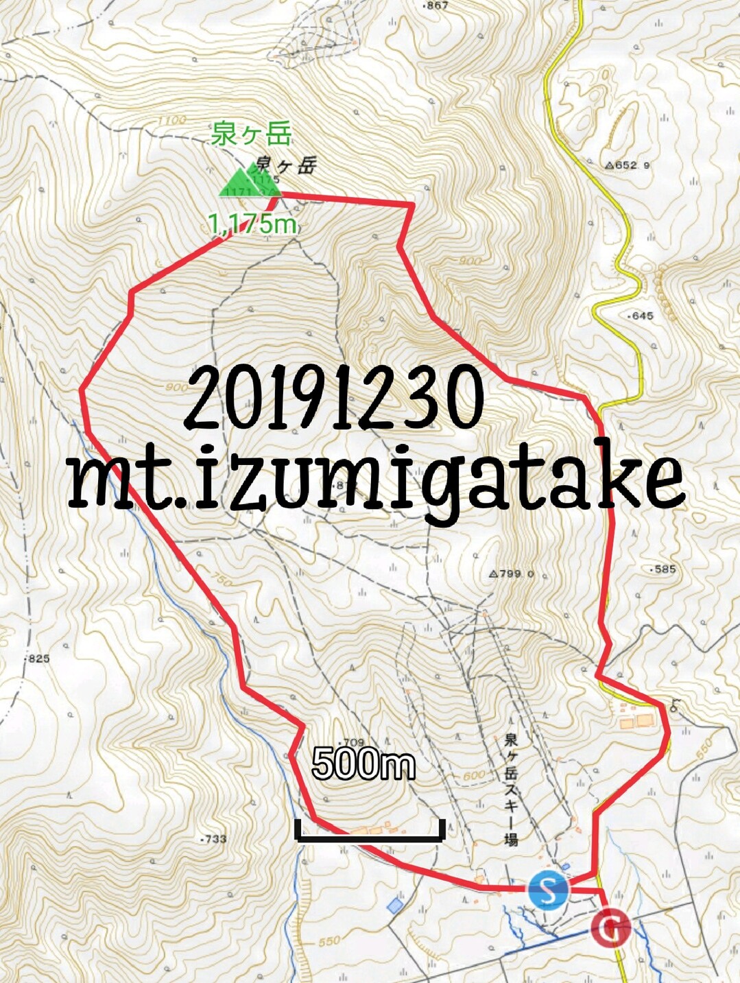 20191230泉ヶ岳(表～水神)⛄☔❦ℯꫛᎴ❧