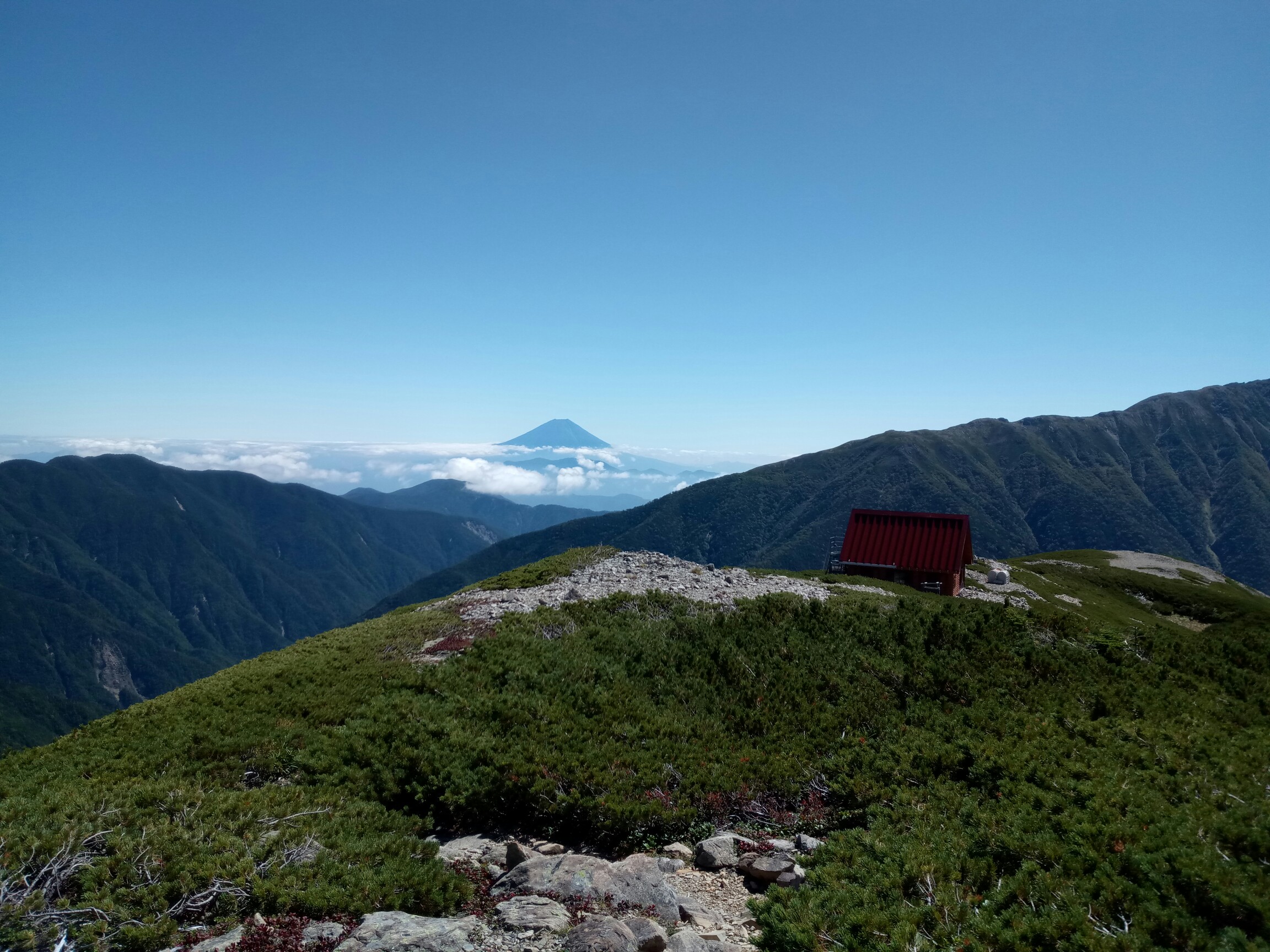リベンジ大成功 烏帽子岳 小河内岳 19 09 15 もすさんの塩見岳 権右衛門山 蝙蝠岳の活動日記 Yamap ヤマップ