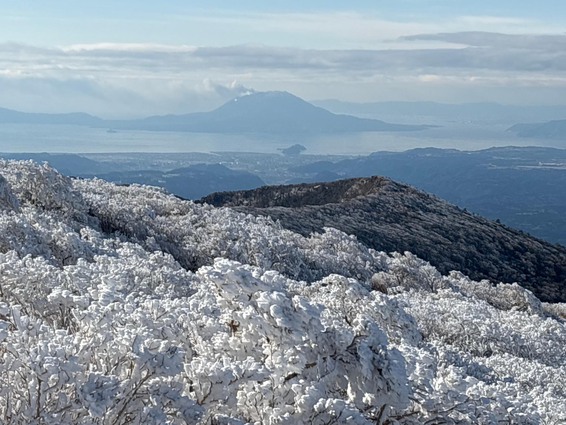拡大して、桜島も見える👀