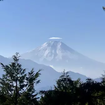 九鬼山山頂から見た富士山