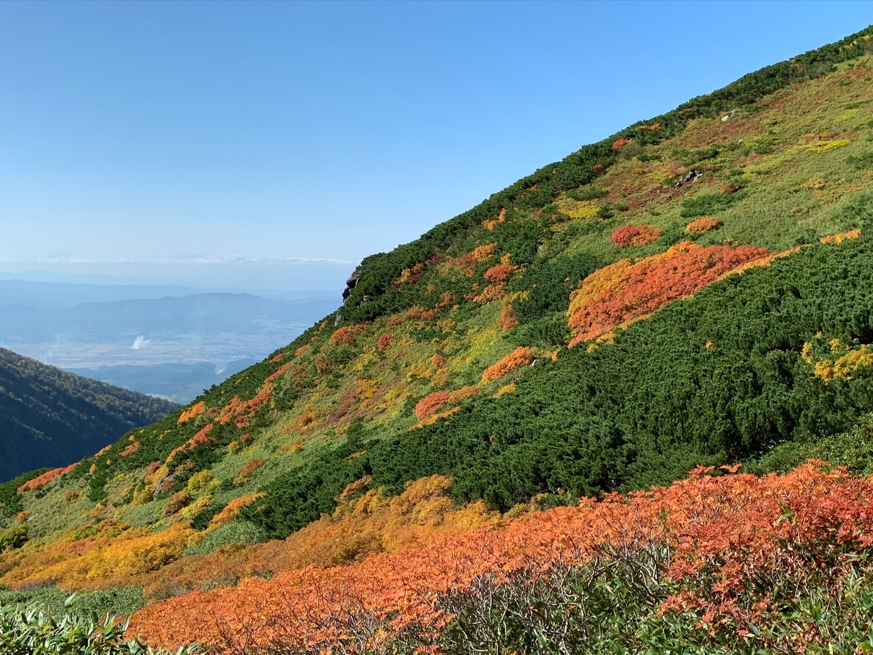 紅葉 快晴 三峰山 上富良野岳縦走 Smile さんの十勝岳 富良野岳 美瑛岳の活動データ Yamap ヤマップ