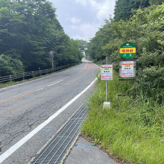 明神峠まで、帰還
道路歩こうと思ったけど