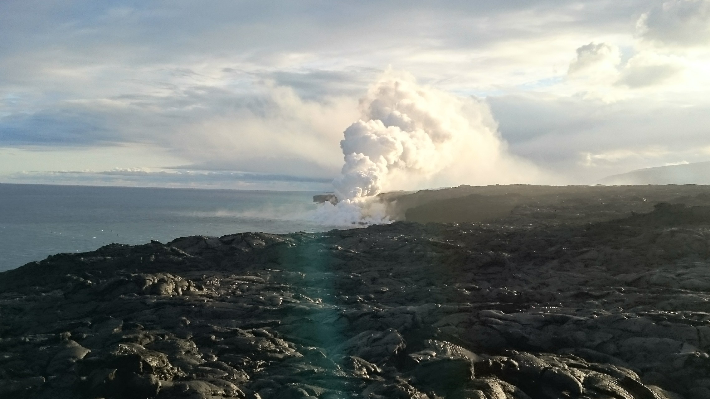 海に流れるマグマを見に カラパナ オーシャンエントリー けーさんのハワイ火山国立公園の活動データ Yamap ヤマップ