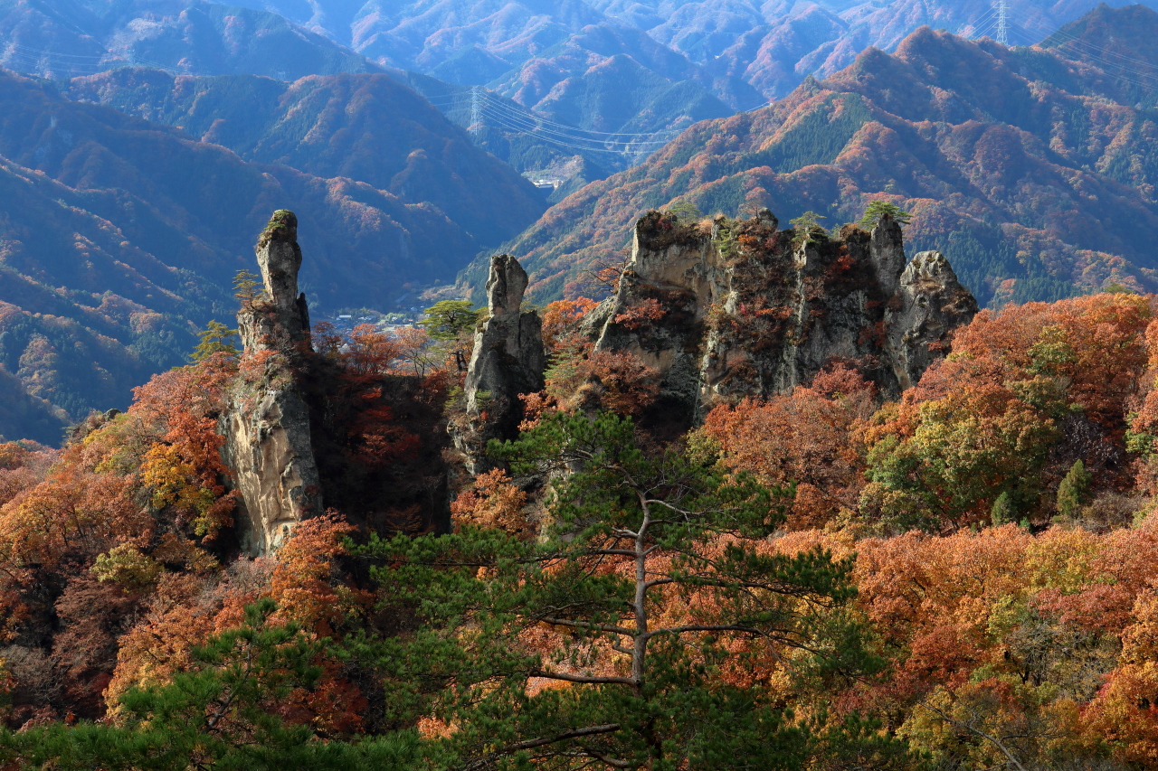 奇岩のジジとババの待つ岩山 群馬県 御堂山じじ岩ばば岩 Baka さんの大桁山 鍬柄岳 御堂山の活動データ Yamap ヤマップ