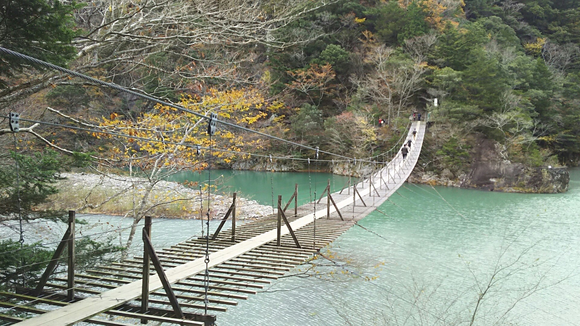 夢の吊り橋と猿並橋 Sigmarionさんの大札山 三星山 白羽山の活動データ Yamap ヤマップ