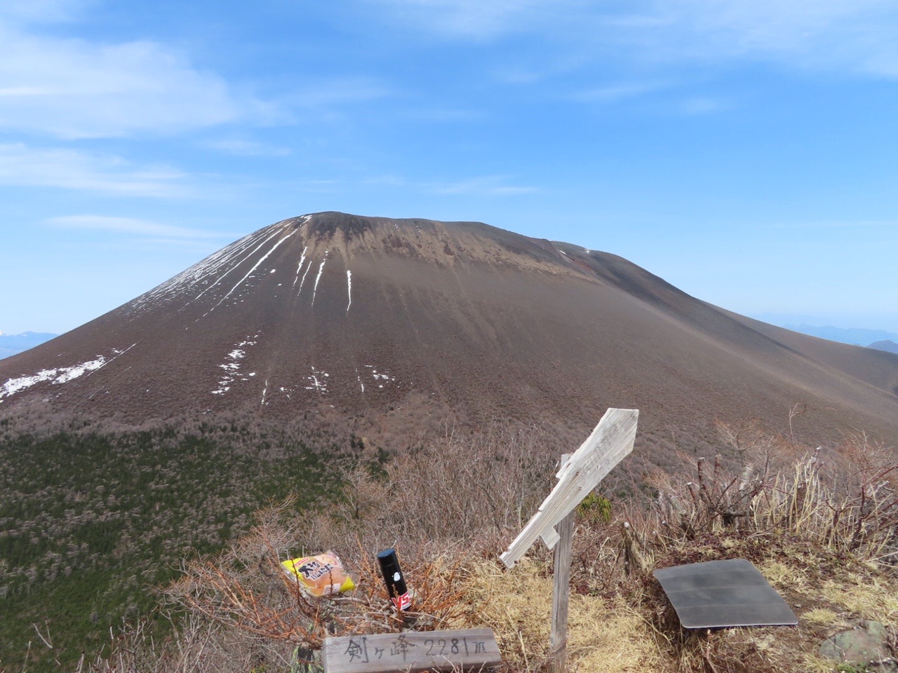 剣ヶ峰 浅間山と外輪山がよく見える しんさんの浅間山 黒斑山 篭ノ登山の活動データ Yamap ヤマップ