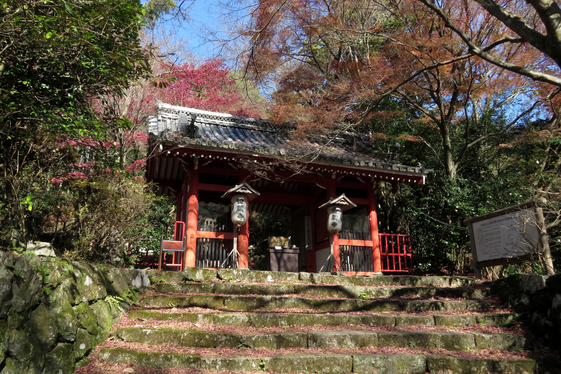 金蔵寺の紅葉は終わっていました 山のオッサンさんのポンポン山 京都府 釈迦岳 小塩山 若山の活動データ Yamap ヤマップ