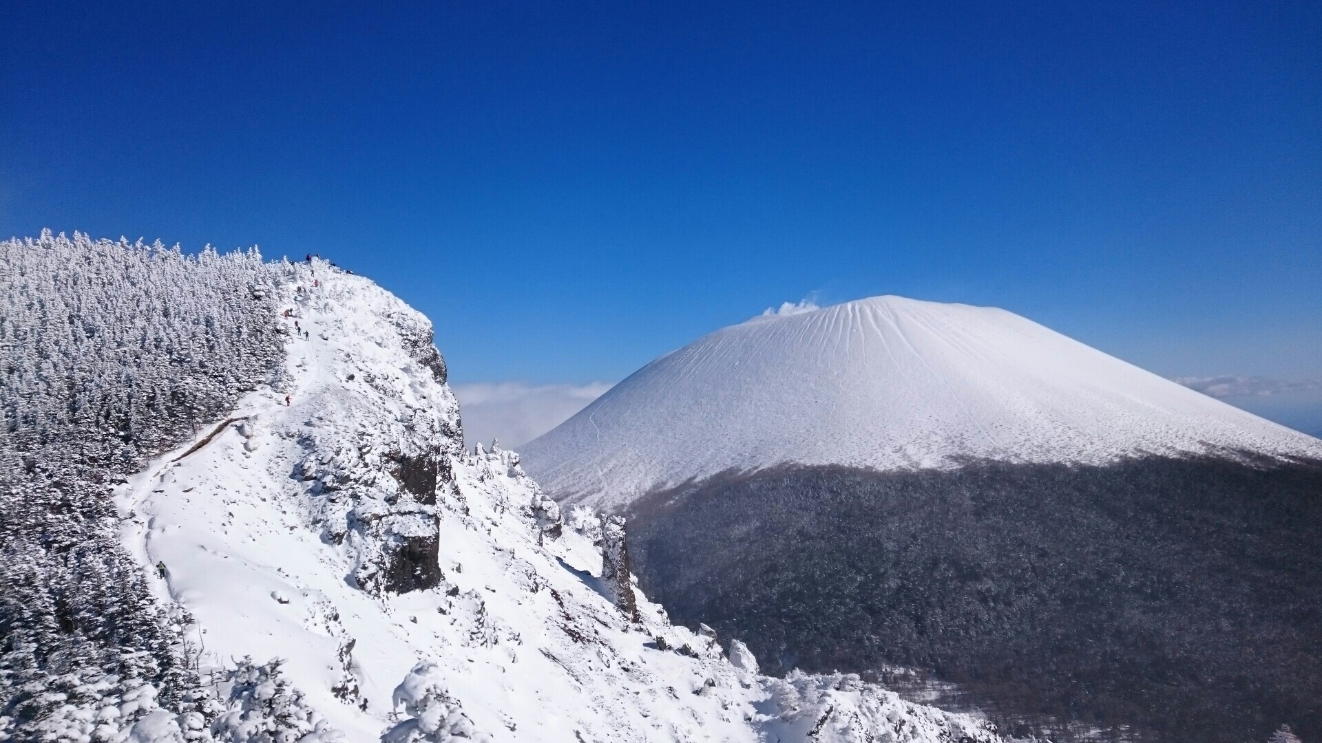 黒斑山 日帰り雪山登山 隼さんの浅間山 黒斑山 篭ノ登山の活動データ Yamap ヤマップ