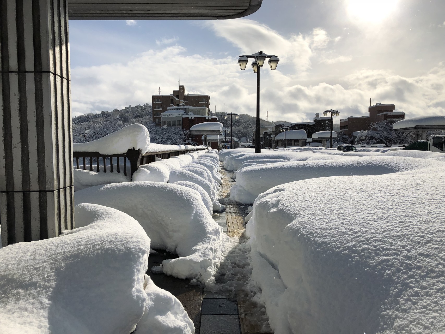 歩いて帰宅 56豪雪以来らしい まじやばいよ ミント1号さんの福井市の活動日記 Yamap ヤマップ