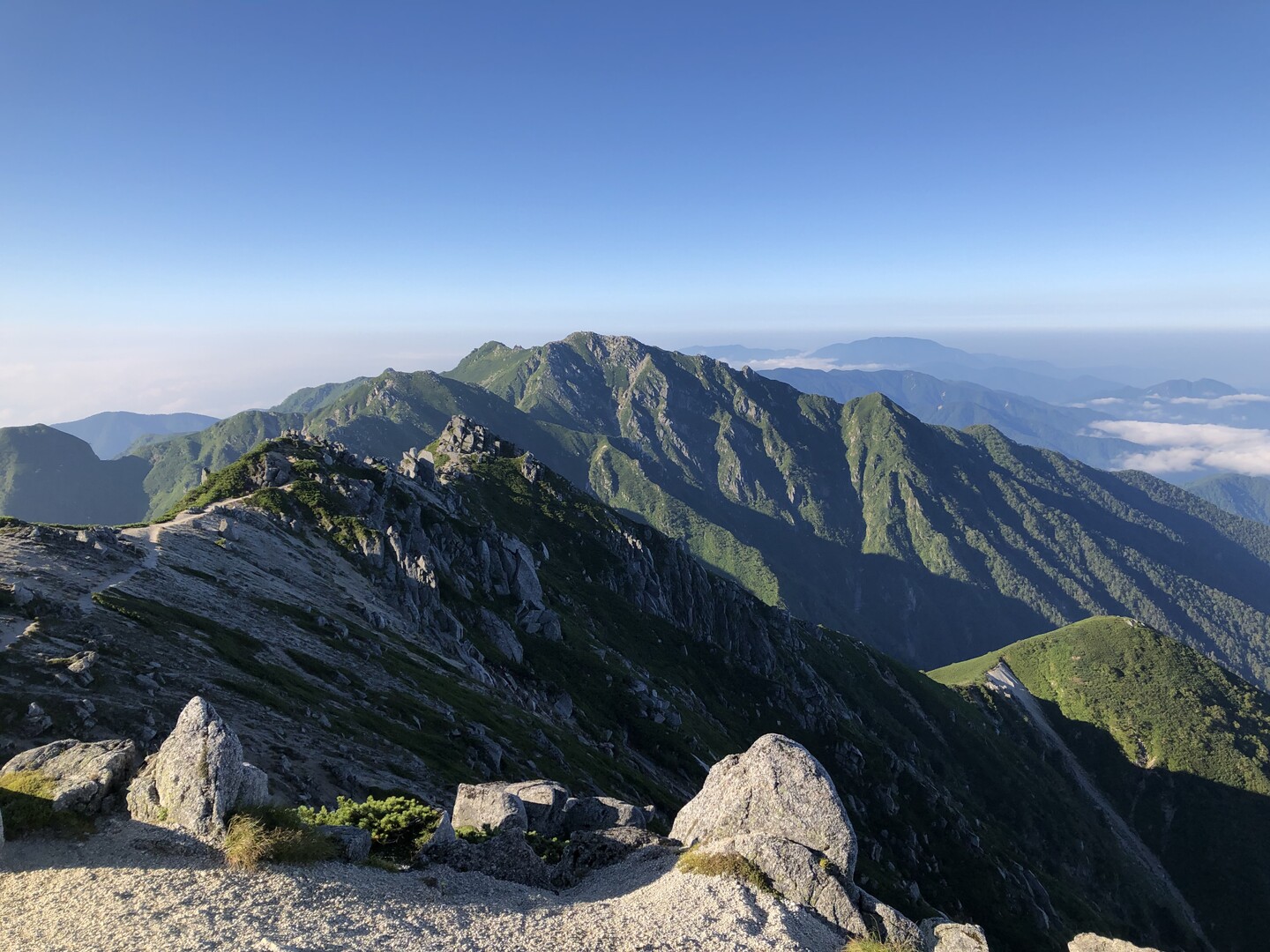 中央アルプス北部縦走 千畳敷 木曽駒ケ岳 宝剣岳 空木岳 越百山 伊奈川ダム Tessinさんの木曽駒ヶ岳 空木岳 越百山の活動データ Yamap ヤマップ