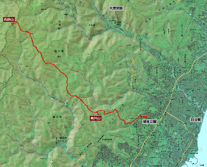 写真掲載のみ 高鈴山 とぼおじさんさんの日立アルプストレイル 神峯山の活動データ Yamap ヤマップ
