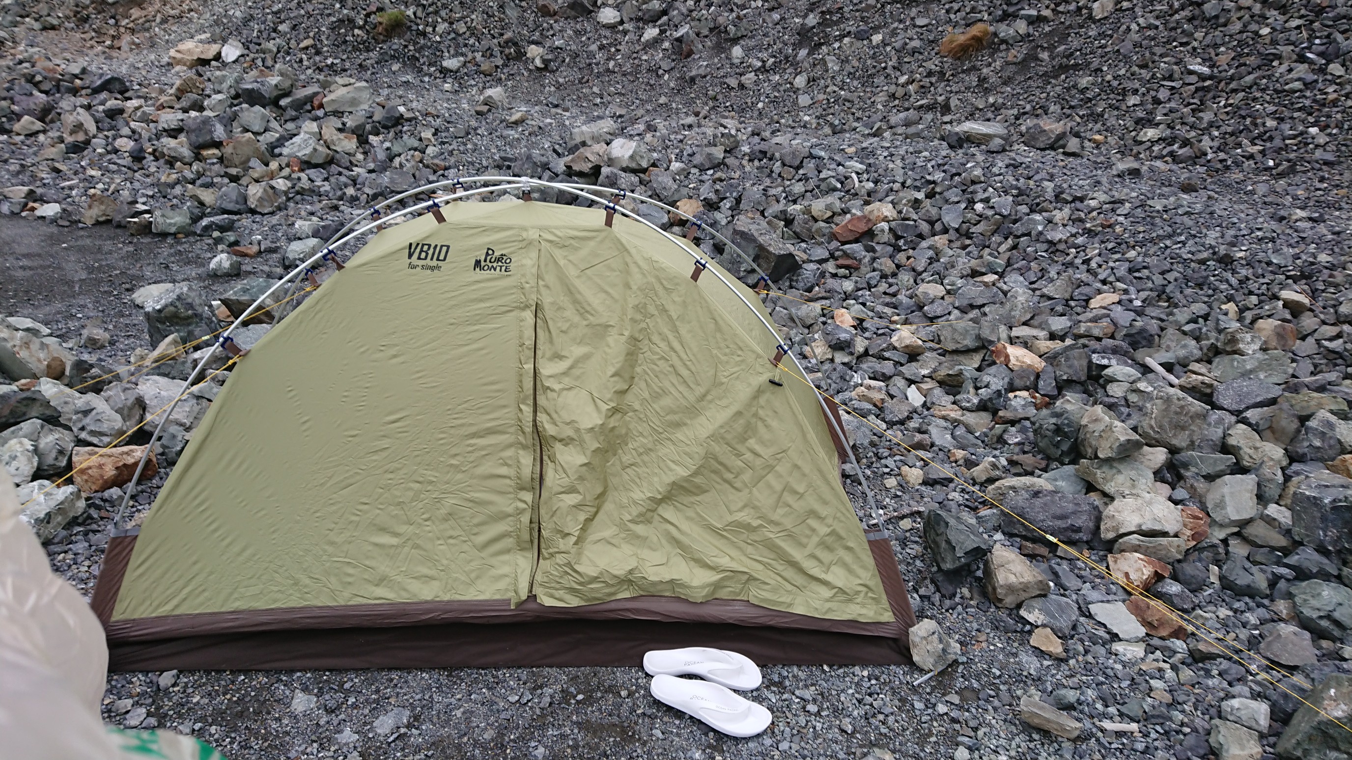 プロモンテVB10 シングル用登山用軽量テント オリーブグリーン