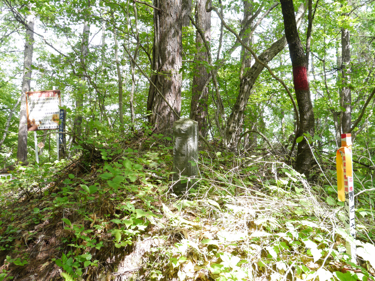浅間山・黒斑山・篭ノ登山 一里廿四丁の丁石