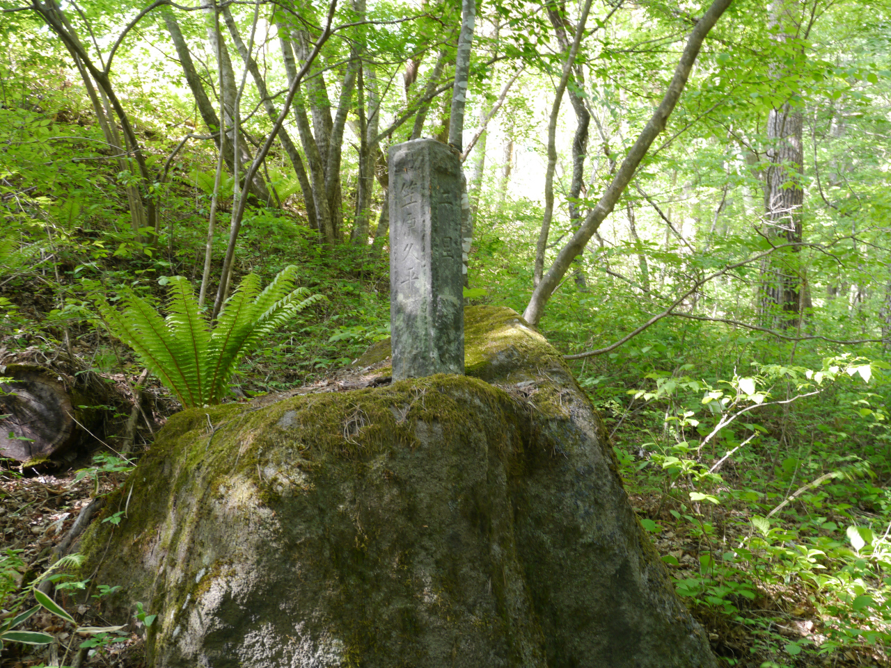 浅間山・黒斑山・篭ノ登山 二里の丁石