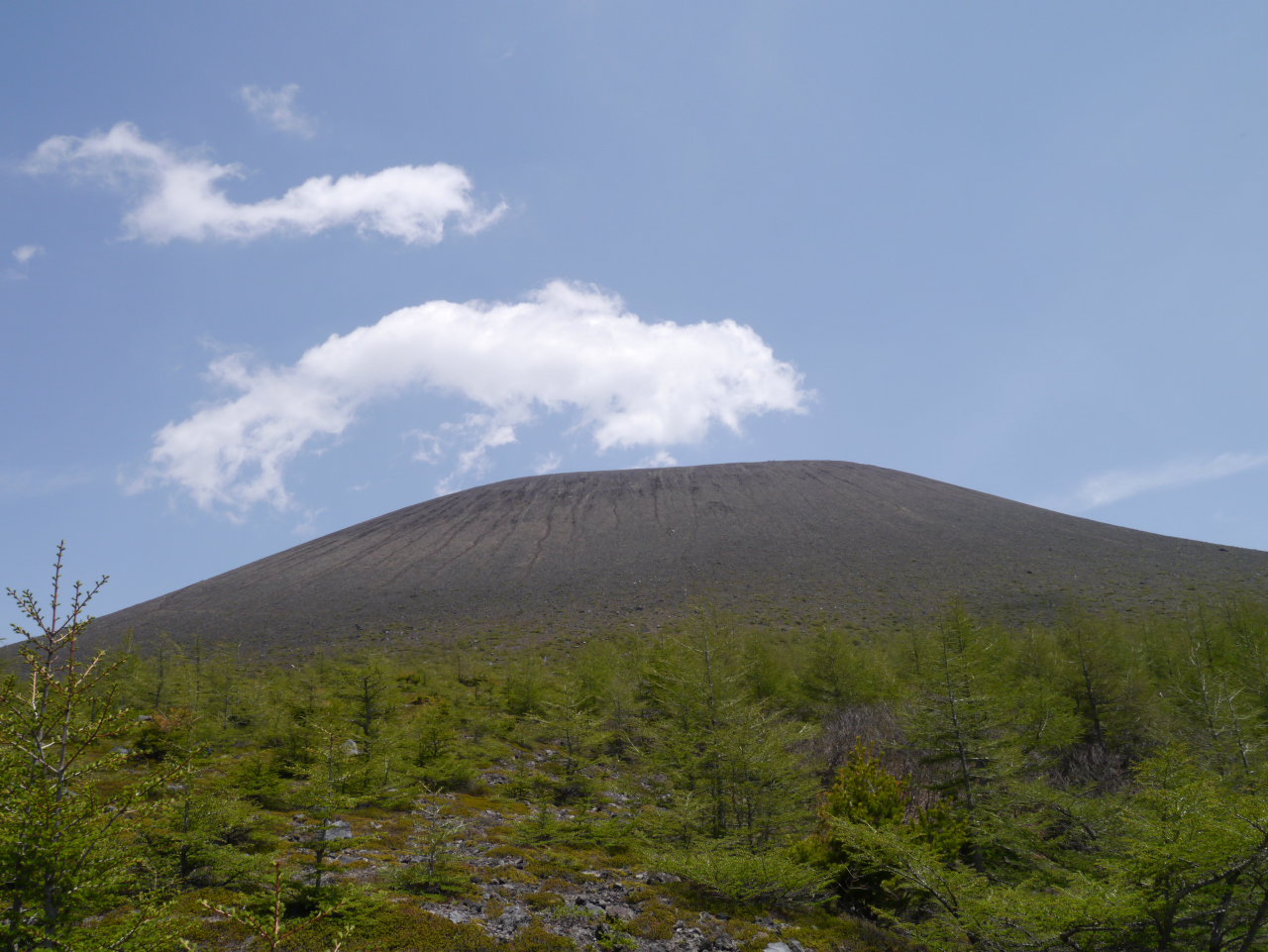 賽の河原からの浅間山