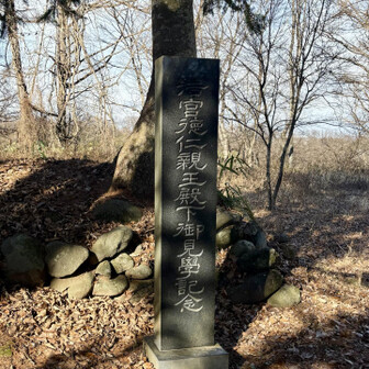 中山道（小田井宿・塩名田宿・八幡宿・望月宿・芦田宿） 今生天皇陛下の御見学記念碑