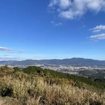 先週歩いた福智山から皿倉山の山並み