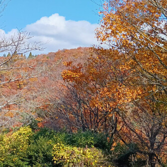 雌岳よりの雄岳