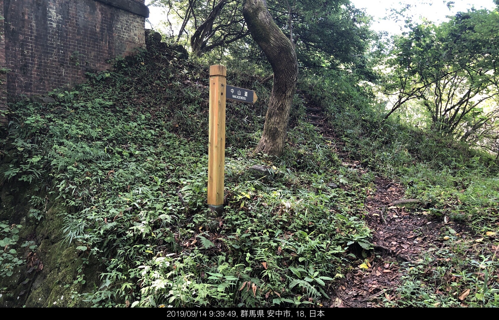 碓氷峠廃線跡 旧中山道 ラン 19 9 14 のぶたけさんの中山道 軽井沢宿 沓掛宿 追分宿 小田井宿 の活動日記 Yamap ヤマップ