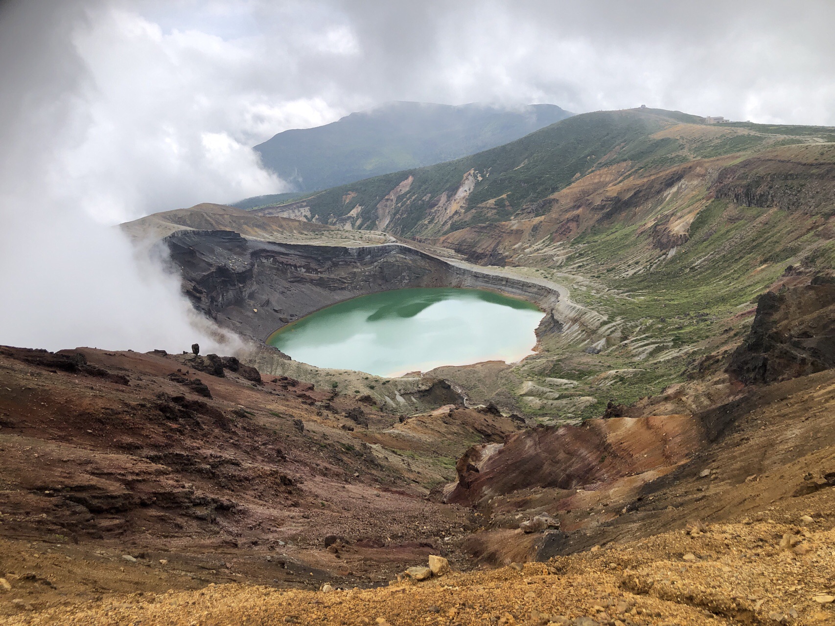 蔵王の瞳 御釜で画竜点睛 蔵王温泉 地蔵岳 刈田岳 熊野岳 山猫さんの蔵王山 雁戸山 不忘山の活動データ Yamap ヤマップ