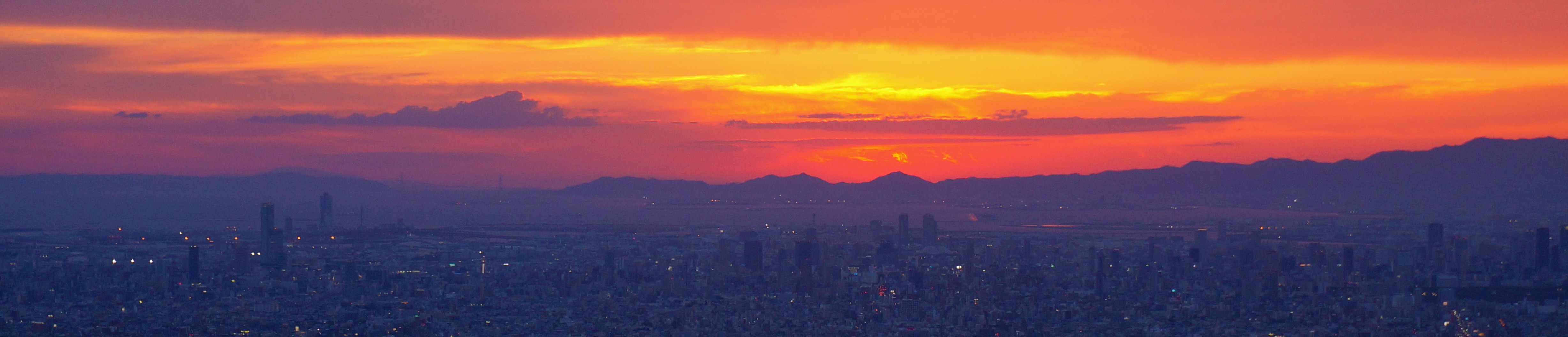 生駒山 夕日 まるまるお化けさんの生駒山 神津嶽 大原山の活動データ Yamap ヤマップ