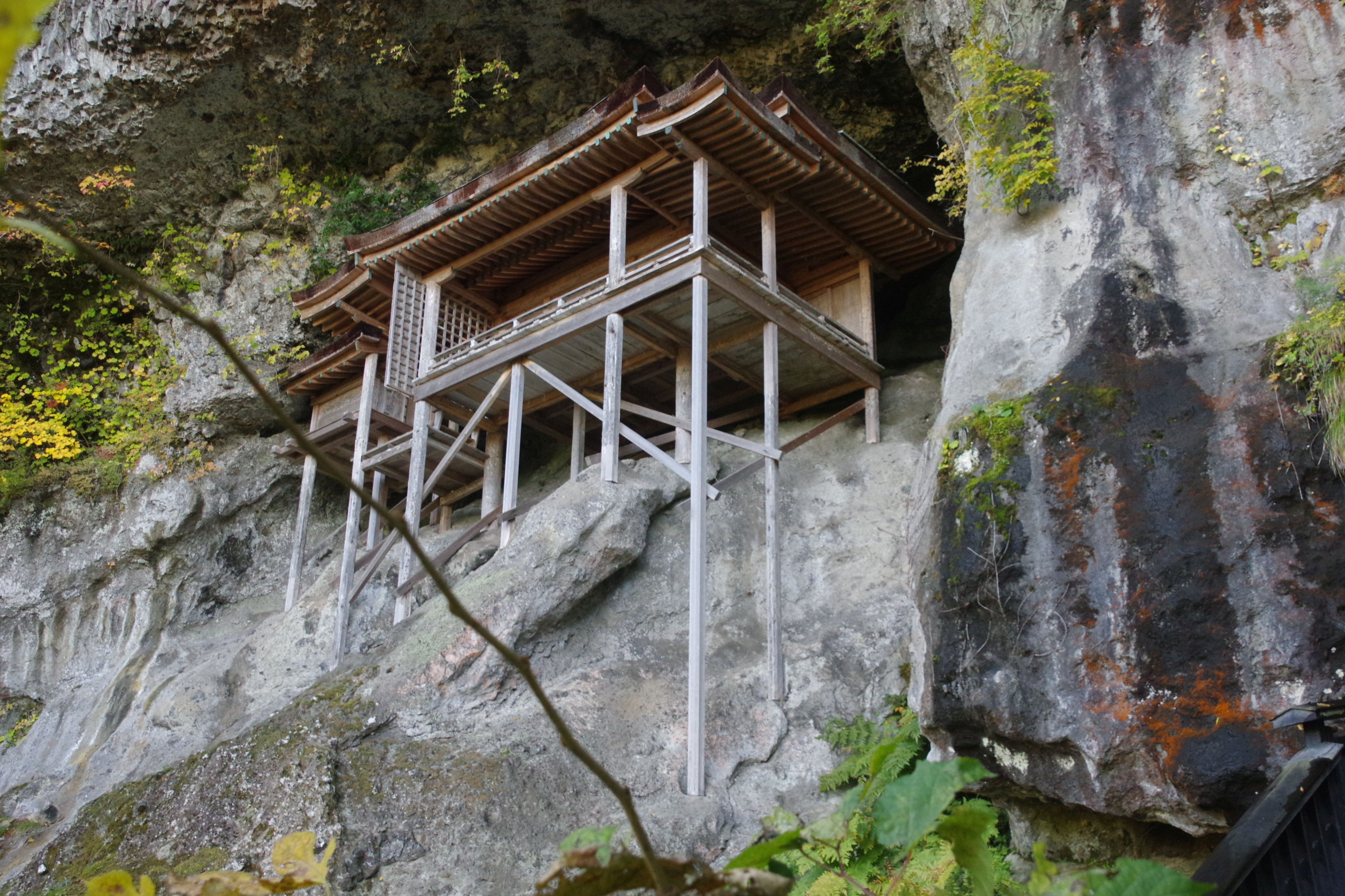 長谷川富三郎 無弟 国宝 三徳山投入堂 鳥取県 板画 希少