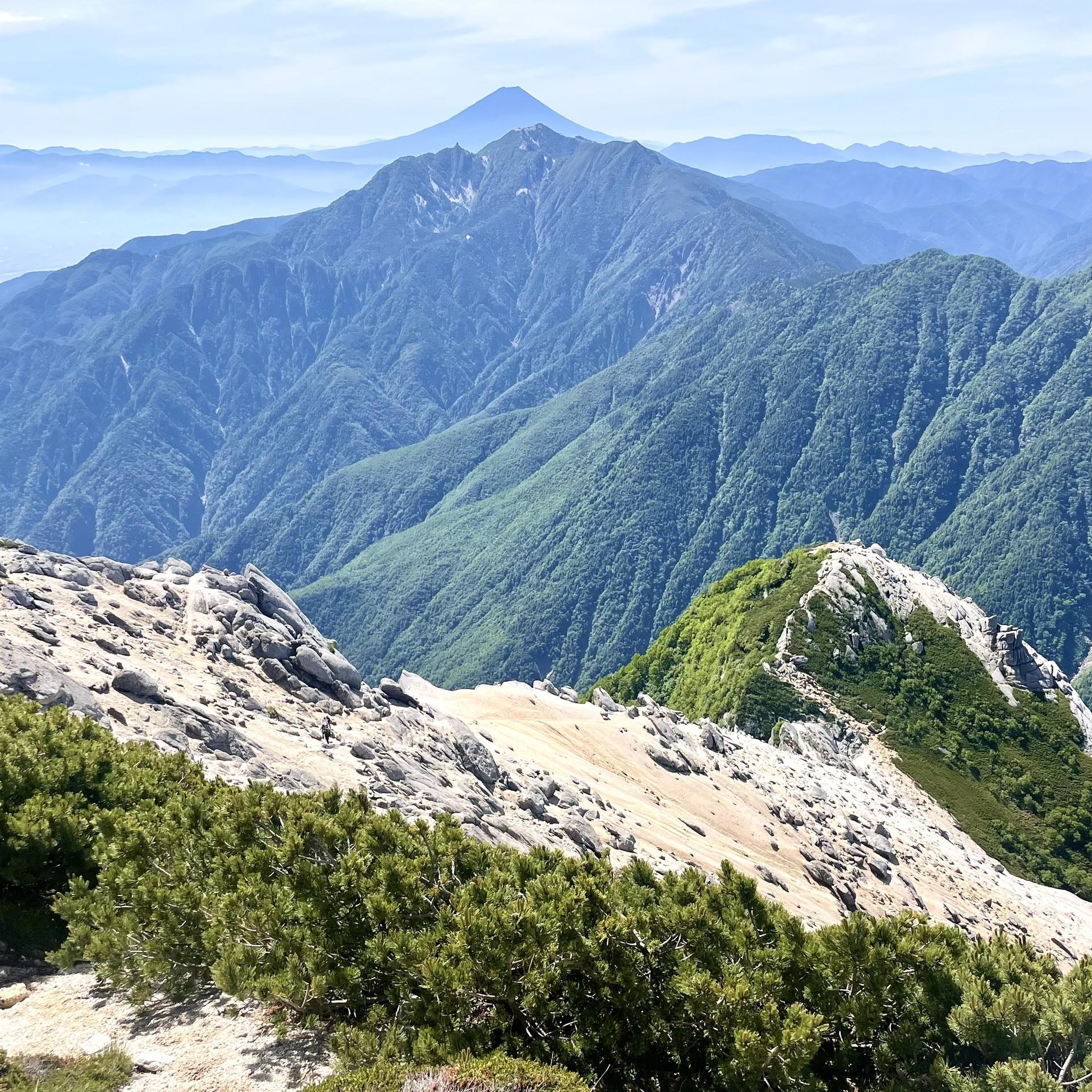 北岳・甲斐駒と黒部の岩場 北岳·甲斐駒と黒部の岩場