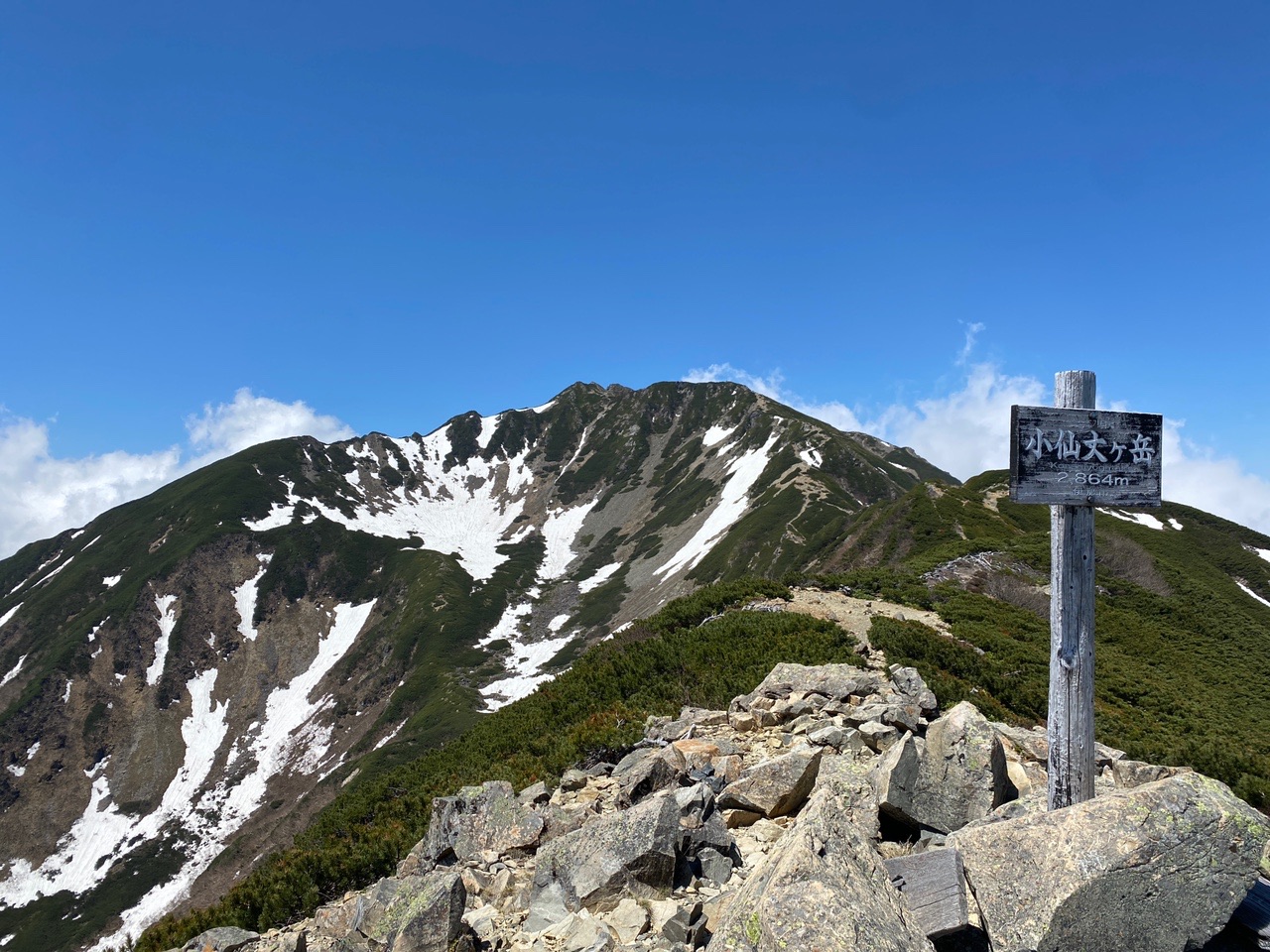 黒戸尾根から甲斐駒 仙丈ヶ岳ピストン なぴさんの甲斐駒ヶ岳 日向山の活動データ Yamap ヤマップ