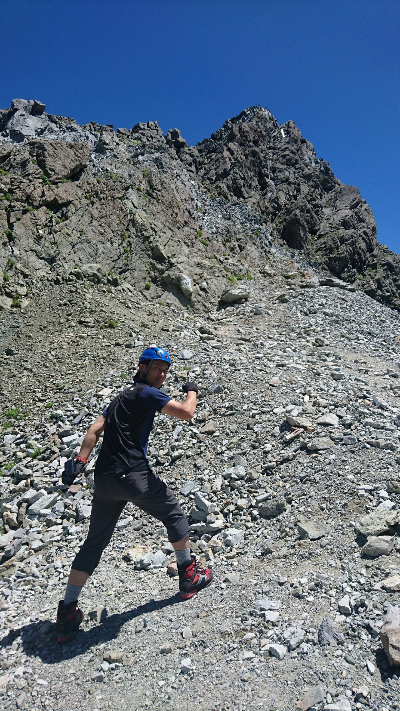 槍の穂先へ てつやさんの槍ヶ岳 穂高岳 上高地の活動日記 Yamap ヤマップ