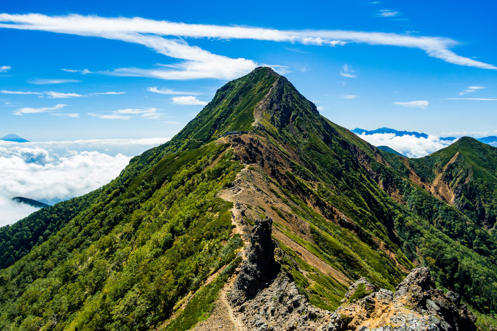 北アルプス南部大型山岳模型1/150000透明ケース無し透明山名シート付