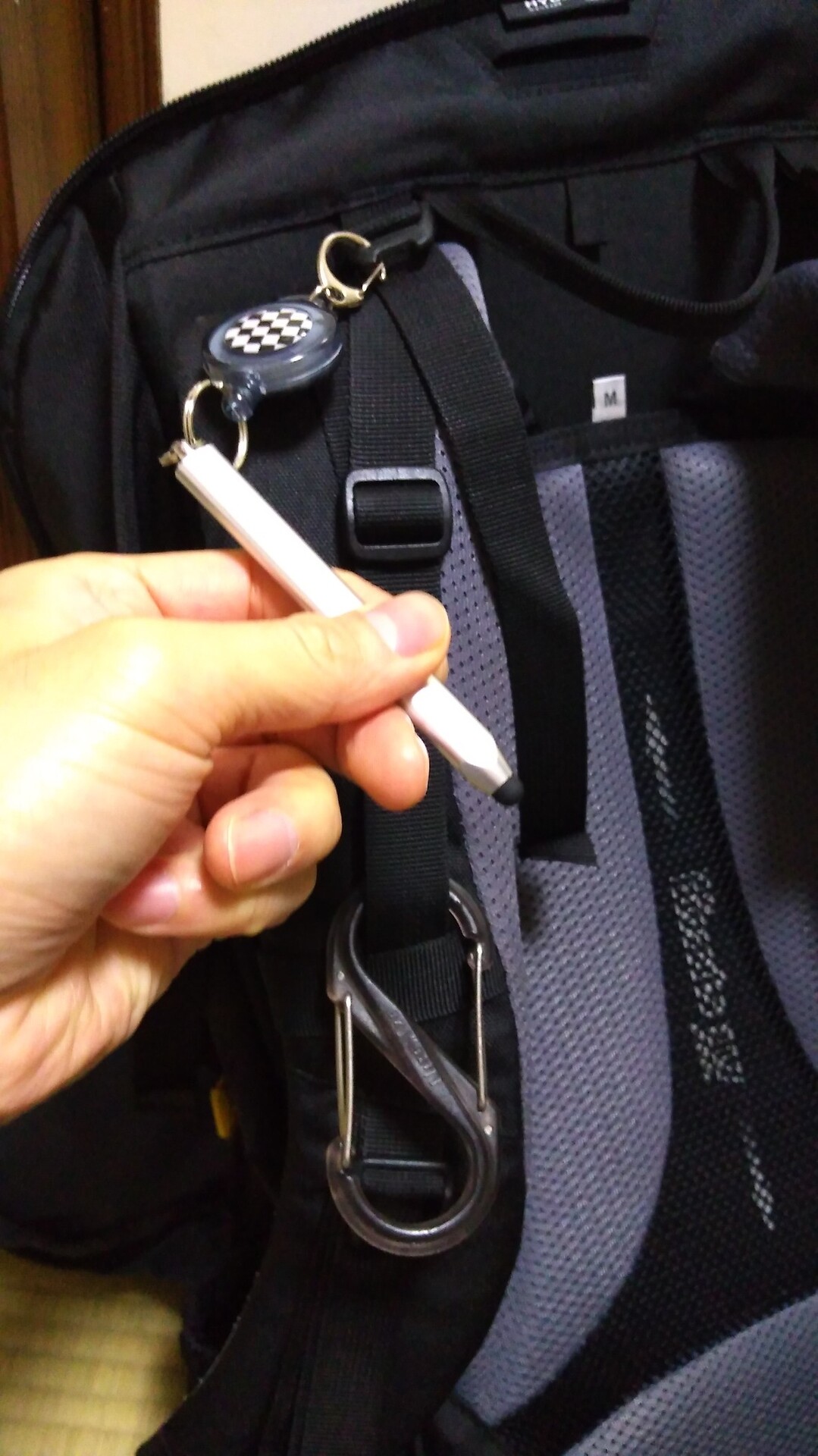 100均で購入した スマホタッチペン と ミッチー さんのモーメント Yamap ヤマップ