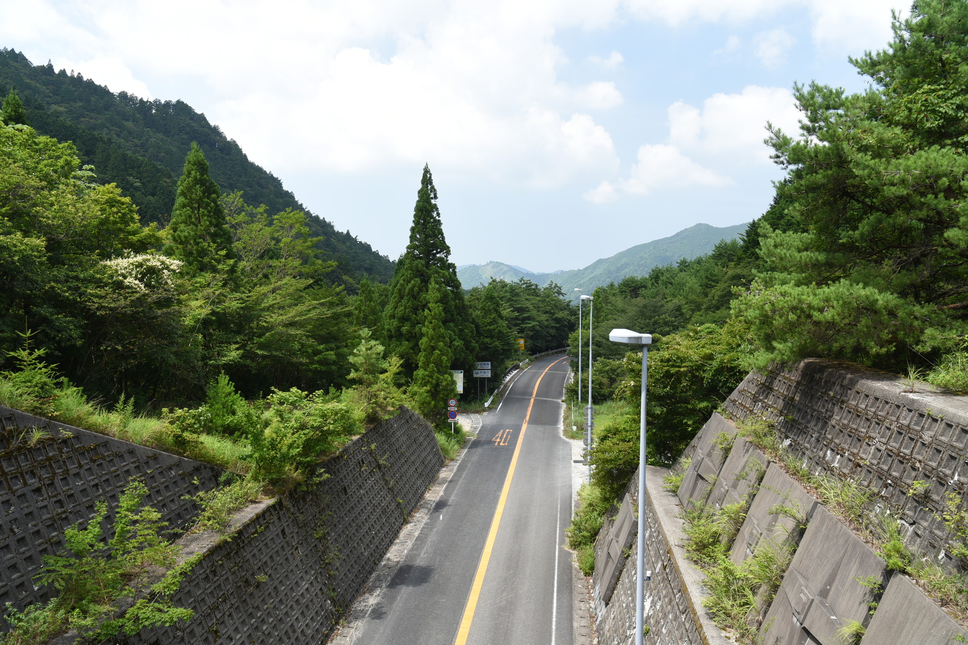 入道ヶ岳・鎌ヶ岳・仙ヶ岳 武平峠トンネルの上を通って登ります。