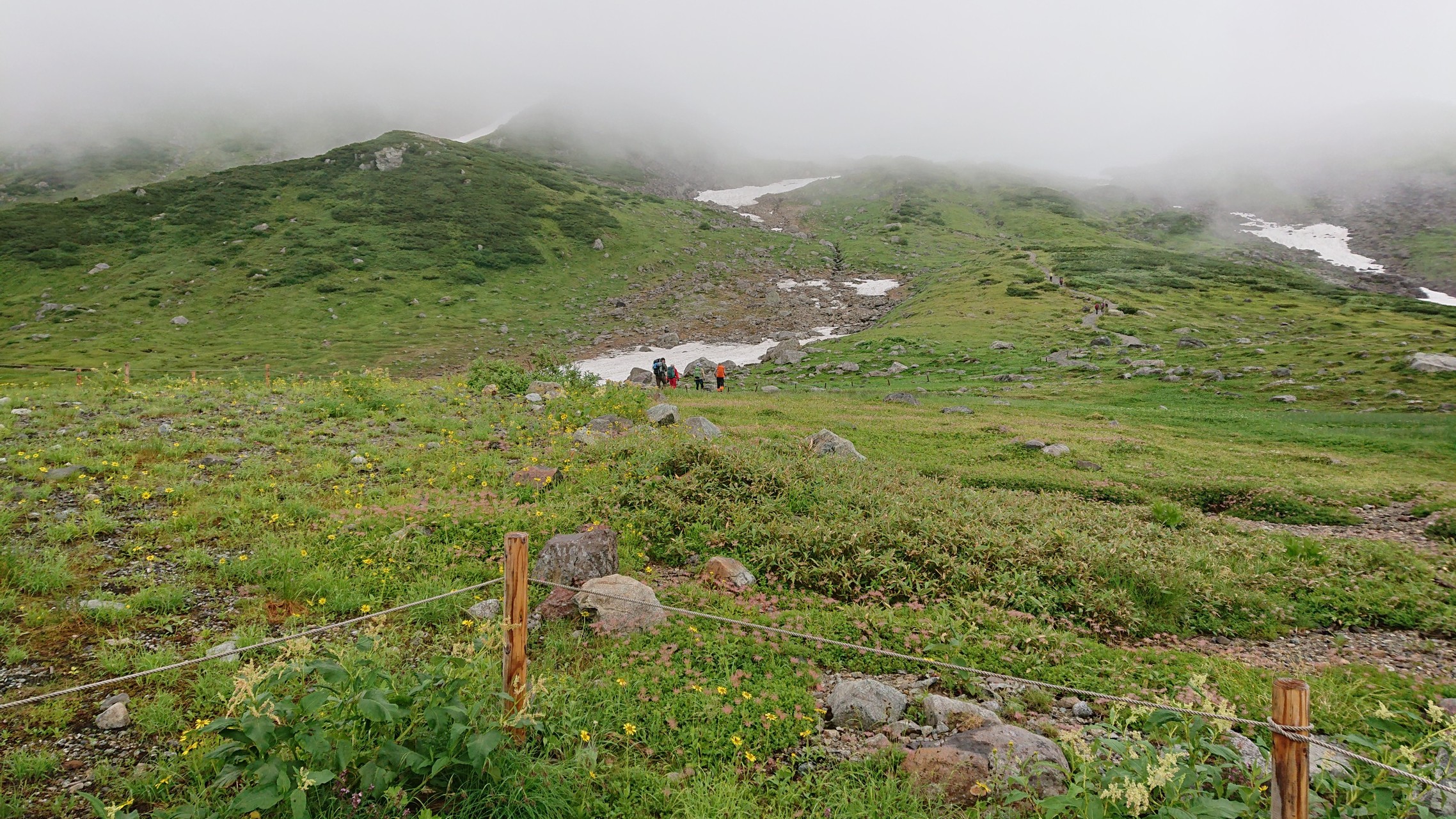 先がガスってる。。。