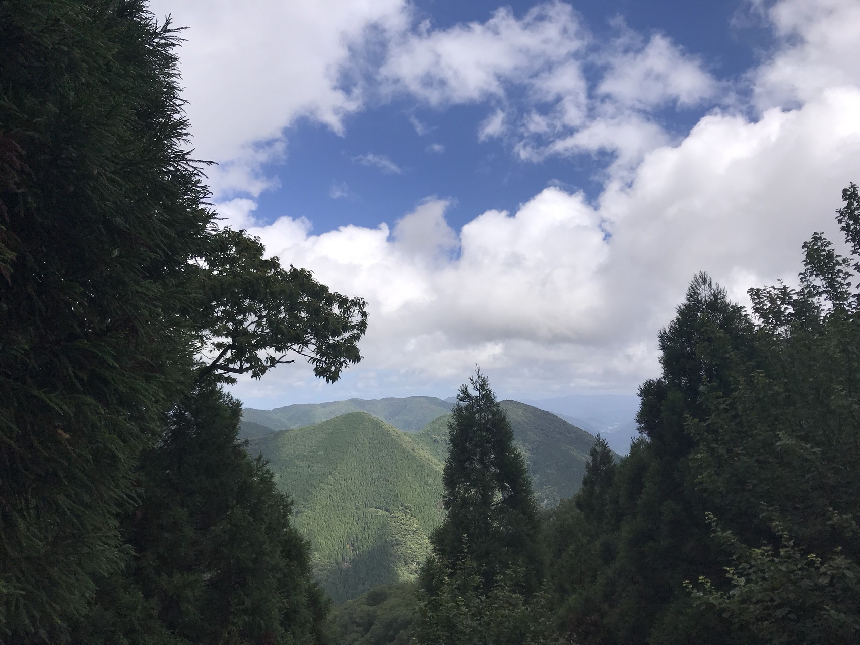 途中の眺望 北山側