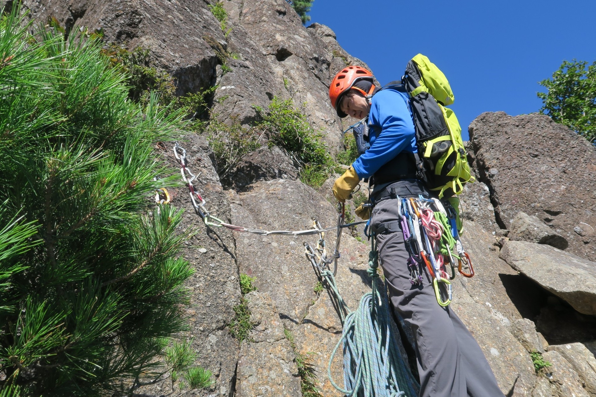 三ツ峠屏風岩クライミング Hideyan ਊ さんの三ッ峠山 本社ヶ丸 鶴ヶ鳥屋山の活動データ Yamap ヤマップ
