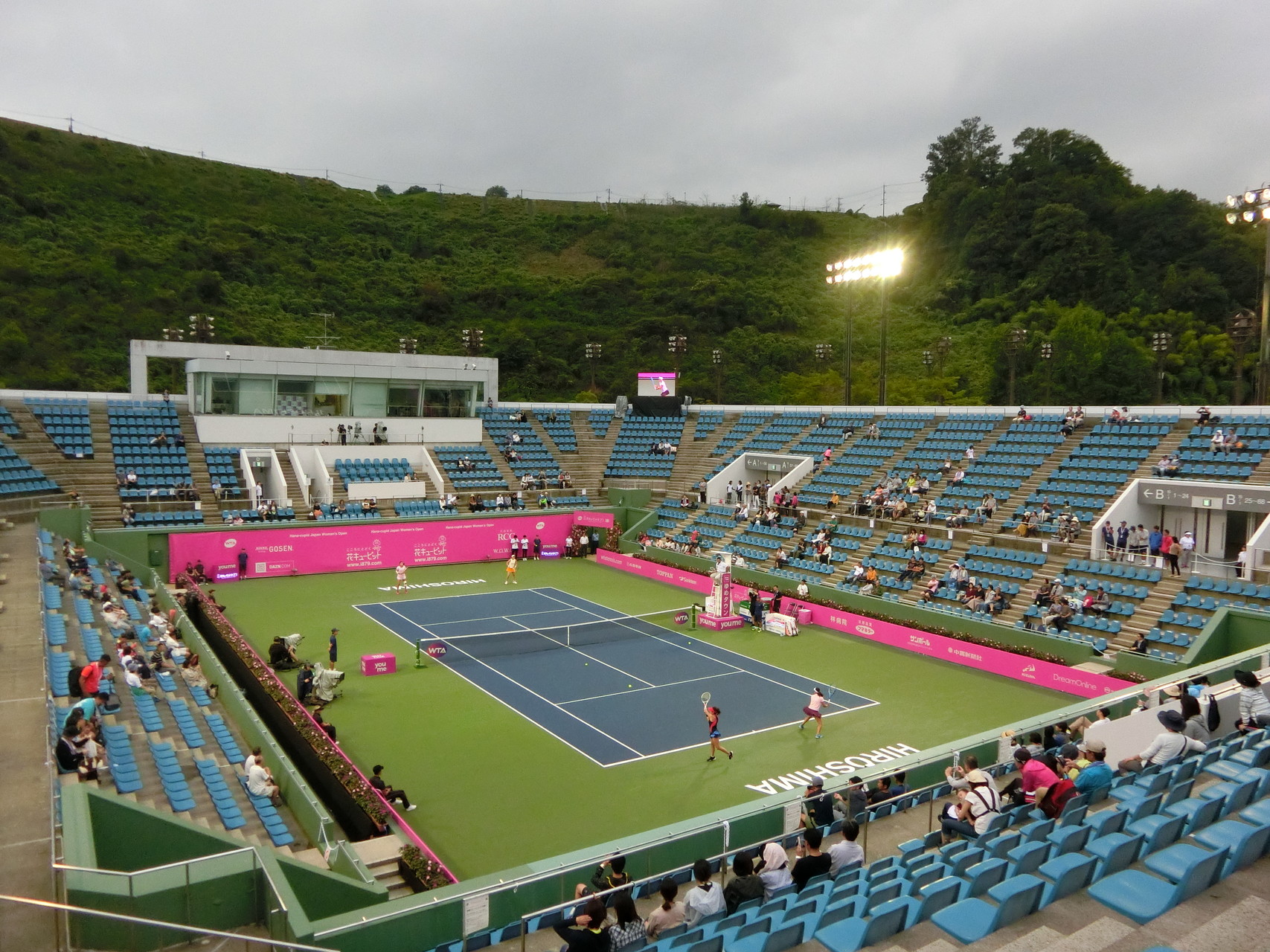 火 Wtaツアー観戦 決勝まで追記 加藤 二宮ダブルス 本日２試合 広島市安佐南区 広島広域公園テニスコート Zukuさんの窓ヶ山 向山の活動日記 Yamap ヤマップ