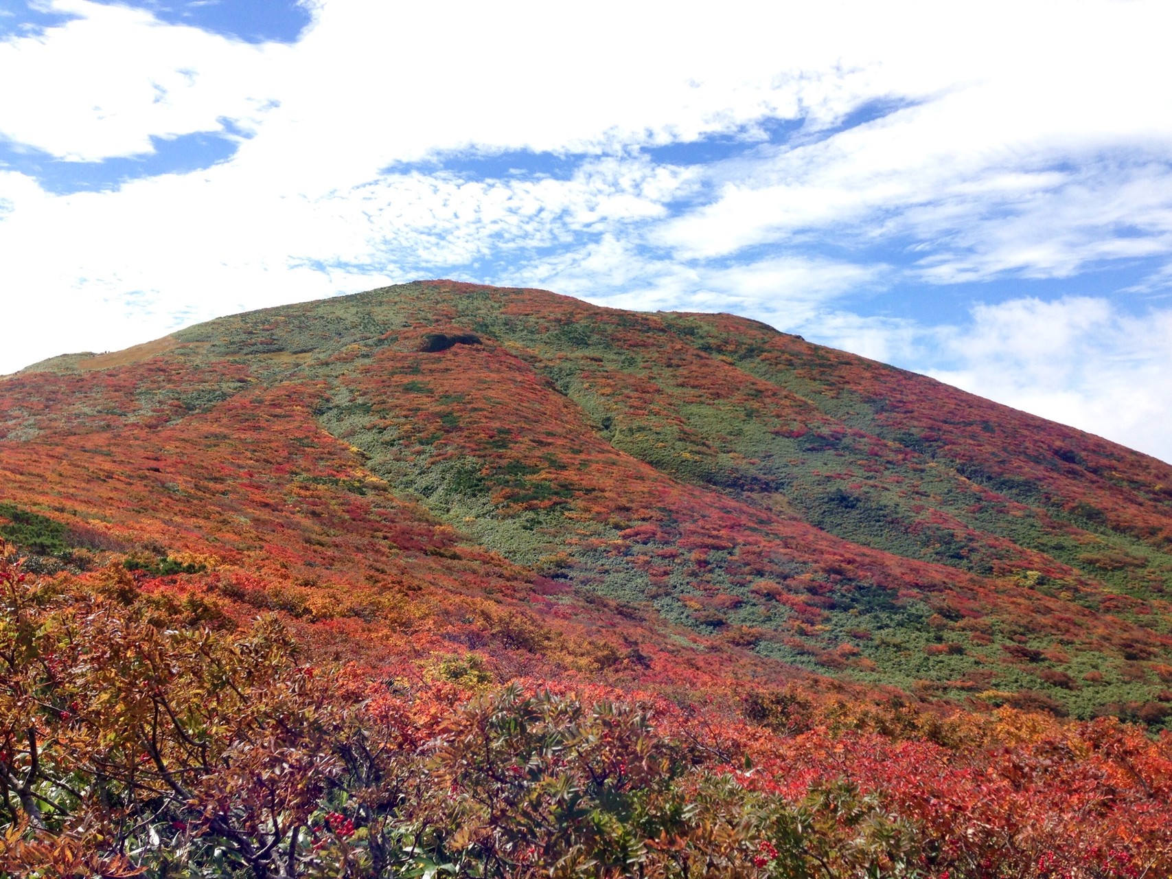 紅葉の栗駒山 須川高原温泉 自然観察路コース 須川コース きんちゃんさんの栗駒山 須川岳 秣岳 虚空蔵山の活動データ Yamap ヤマップ