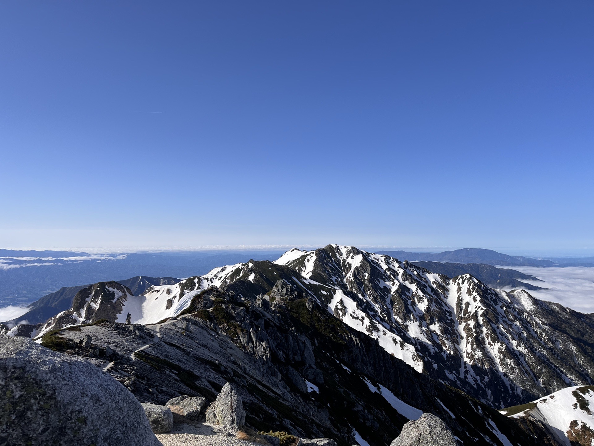 空木岳 簫ノ笛山 テント泊 登 池山尾根 下 蕭ノ笛登山道 アクラブさんの木曽駒ヶ岳 空木岳 越百山の活動データ Yamap ヤマップ