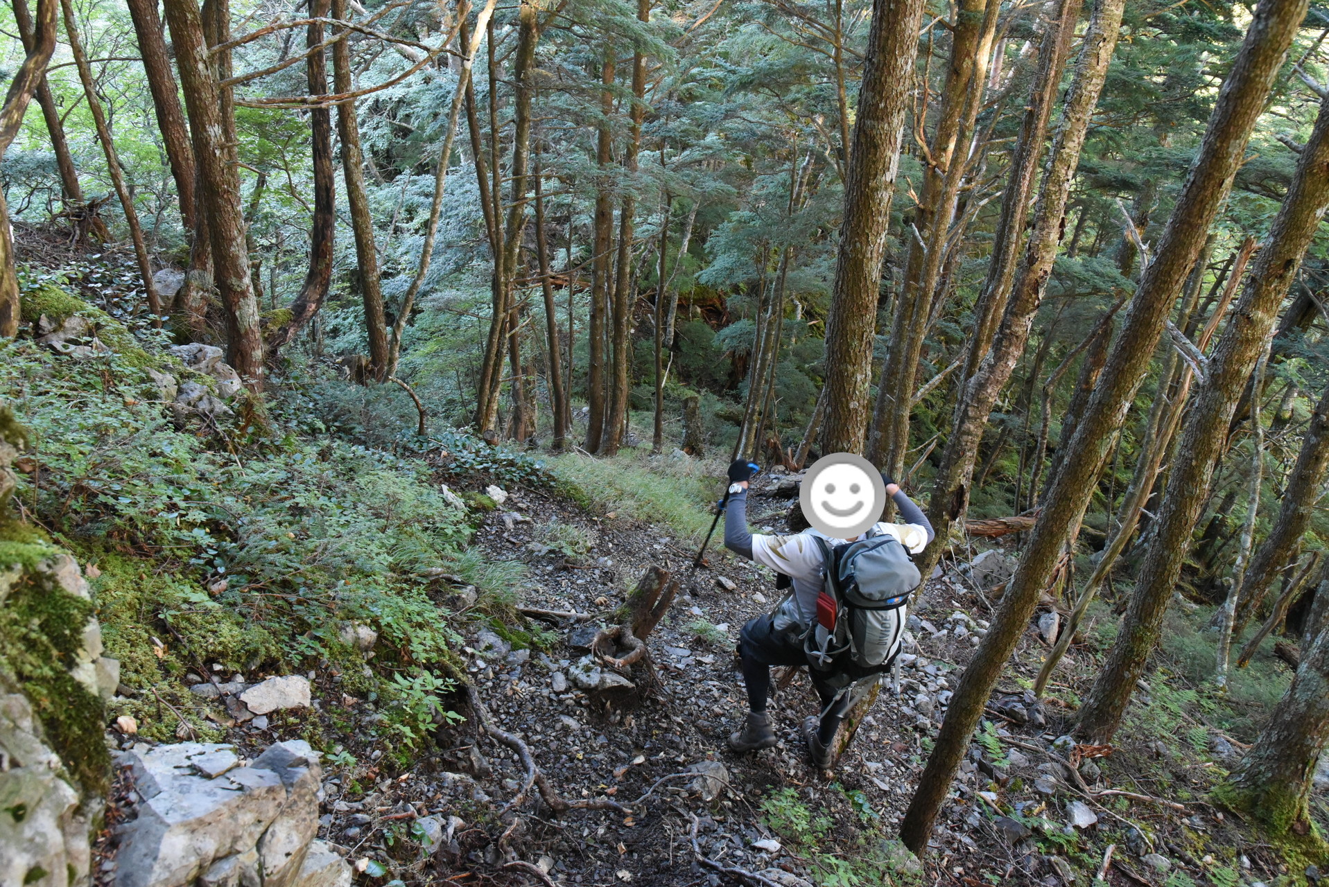 大無間山 さらにアップダウンが