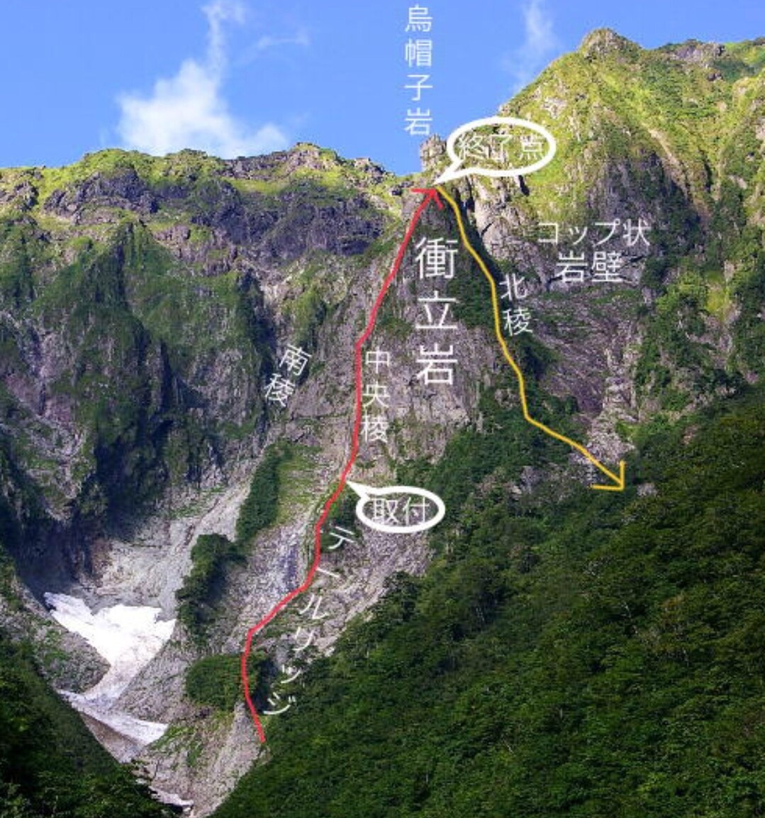 谷川岳 一ノ倉沢 衝立岩中央稜 さんの谷川岳 七ツ小屋山 大源太山の活動日記 Yamap ヤマップ