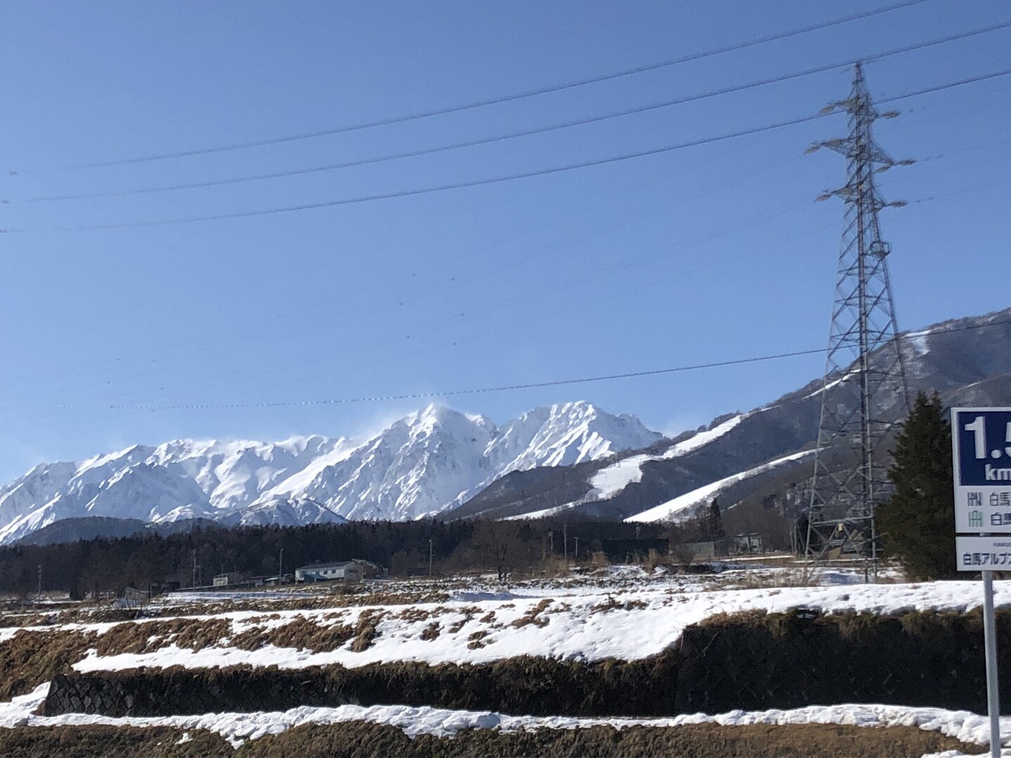 白馬コルチナ 日本三大山岳崩壊の稗田山 日英伊のオーバーハングの世界 白馬コルチナスキー場の写真3枚目 白馬コルチナから見る白馬三山 Yamap ヤマップ