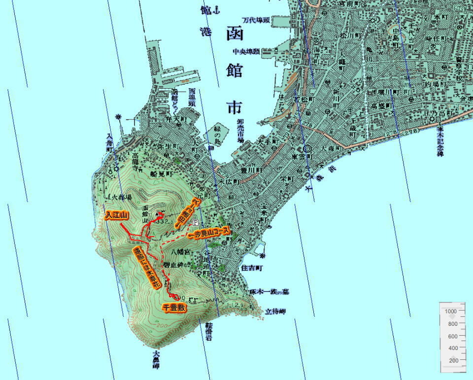函館山 標高334ｍ によさんの函館市の活動データ Yamap ヤマップ