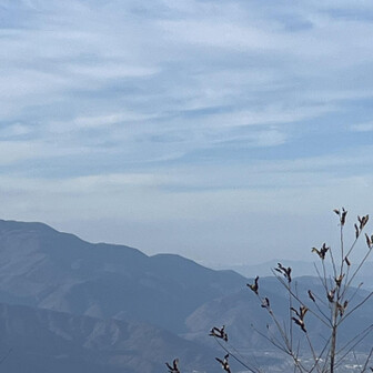 わかりずらいけど奥に北アルプスも見える！