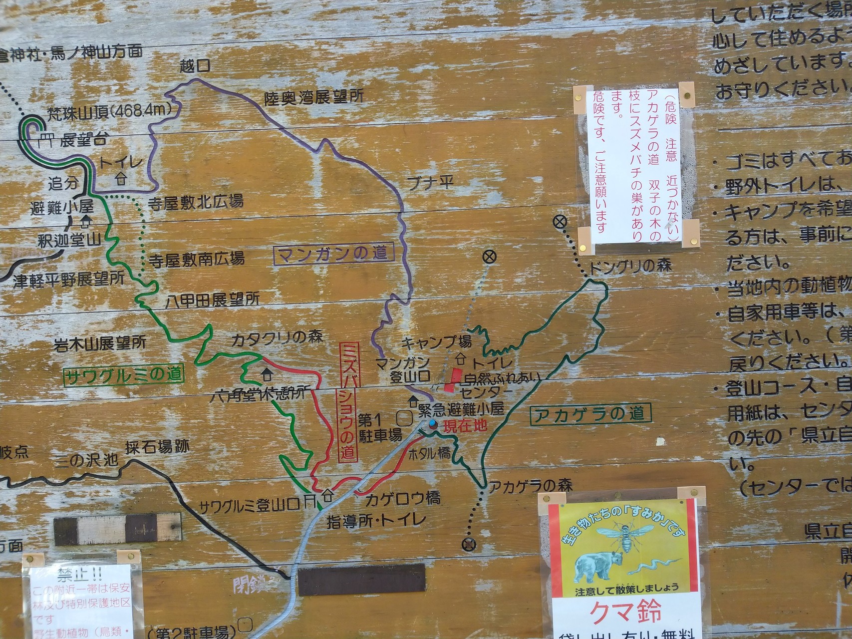 梵珠山 アカゲラの道登山口 梵珠山山頂 マンガンコース登山口 さすらいのダイバーさんの五所川原市の活動データ Yamap ヤマップ