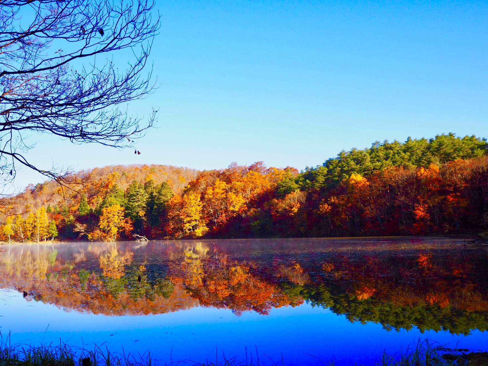 観音沼森林公園 紅葉シンメトリー Shuさんの茶臼岳 那須岳 三本槍岳 赤面山の活動データ Yamap ヤマップ