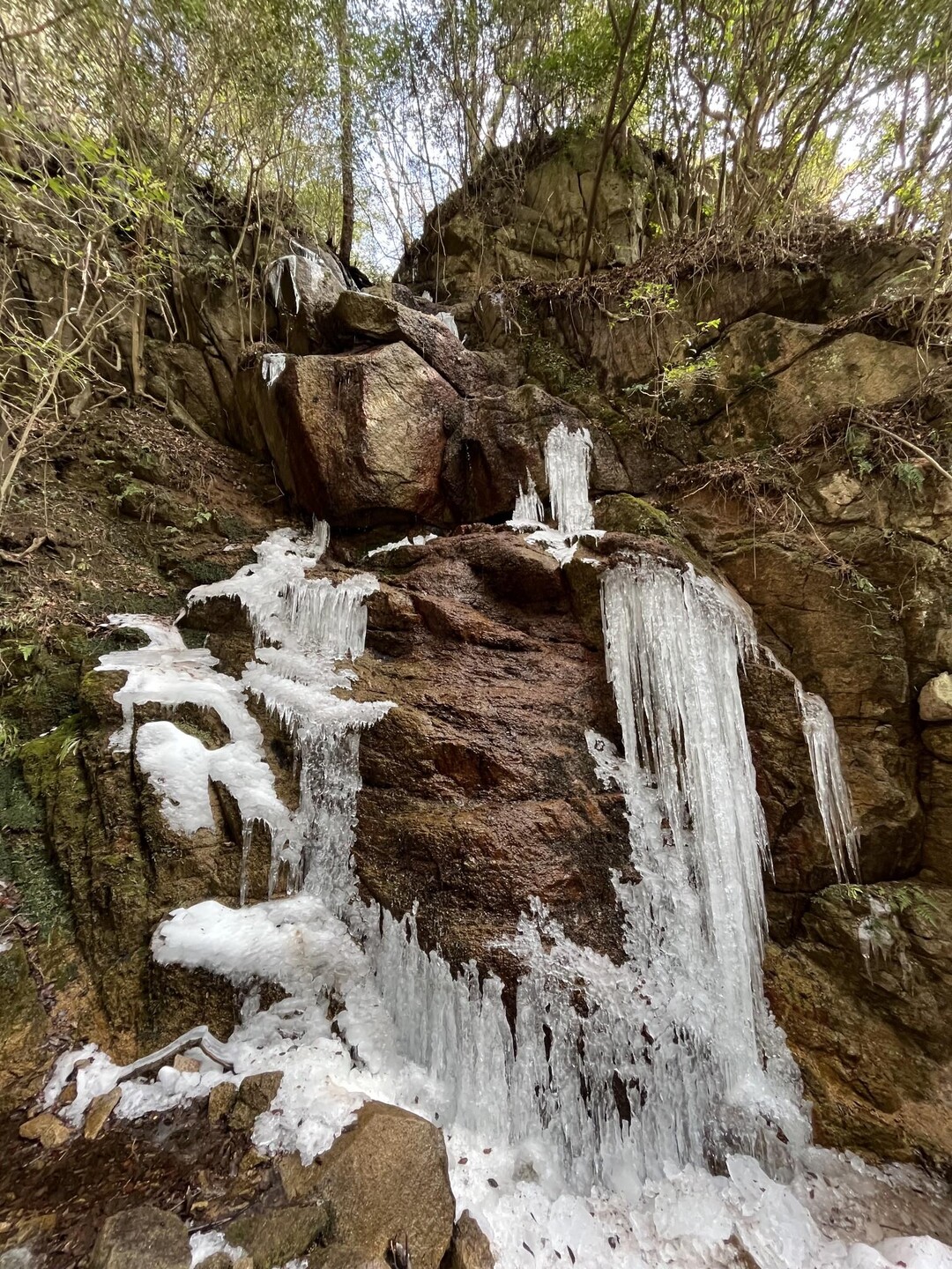 摩耶別山　氷瀑に感動🥳🏔️