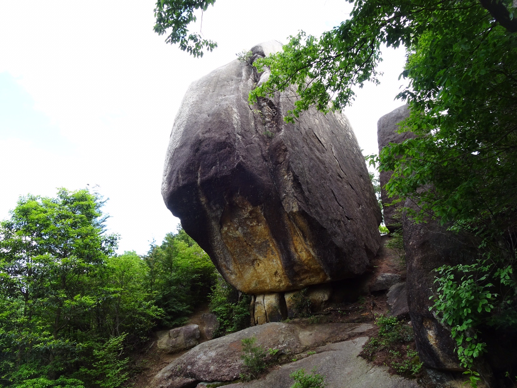 落ちそうで落ちない八丈岩と三雲城山 05 Naoさんの東海道五十三次 水口宿 石部宿 草津宿 の活動データ Yamap ヤマップ